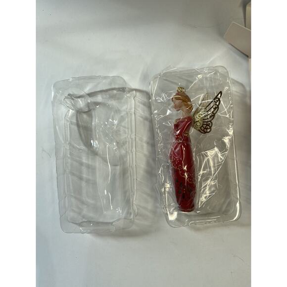 HALLMARK Keepsake 2005 Joyful Tidings “Cordelia” Angel Gold Red Ornament - Picture 7 of 8